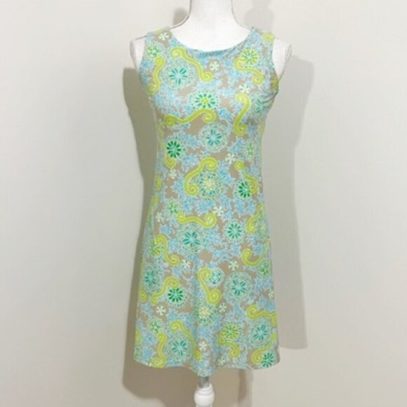 Spunk wear dress size S retro vibe in a vibrant floral print has stretch - Picture 1 of 6